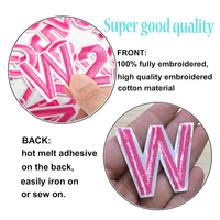 Stiker Bordir Huruf dan Angka Kustom ECO, Aksesoris DIY Putih, Patch Kostum