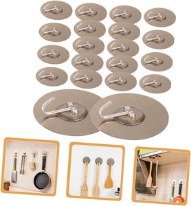 Traceless Gray Round Kitchen <b>Hook</b> Bathroom Hanging Coat Door Self Adhesive <b>Hooks</b> Nail Free <b>Hook</b> - Product Image 3