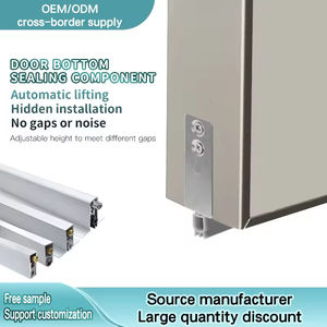 Soluzione Premium di isolamento acustico e riduzione del tiraggio in alluminio <span class=keywords><strong>porta</strong></span> automatica inserto inferiore trasparente per <span class=keywords><strong>porta</strong></span> esterna striscia di tenuta inferiore - Product Image 4