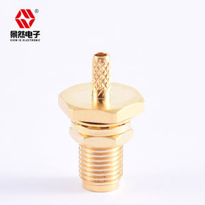 11 Hex IP54 Wasserdichtes Weibliches RF-Koaxial-Crimp-Kabel Messinggehäuse Phosphorbronze-Kontakte Vergoldet Salzsprühprüfung 48 Stunden - Product Image 4