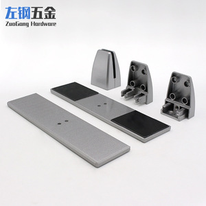 Soporte de Escritorio con Clip para Pantalla de Aleación de Aluminio ZuoGang Hardware, Base Plana Extendida, Accesorio para Muebles de Oficina, Plateado, Duradero - Product Image 3