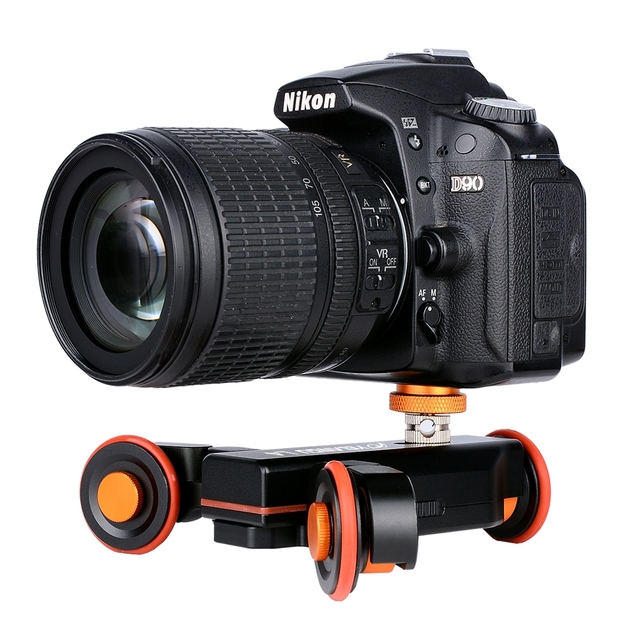 YELANGU Automatic Hard Electric Pocket Track Dolly Camera Motered Slider for Video Camera
