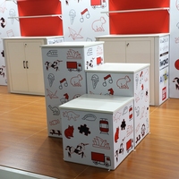 Comptoir de magasin Portable, table en aluminium durable, réutilisable, présentoir de vêtements de vente au détail, 1 pièce
