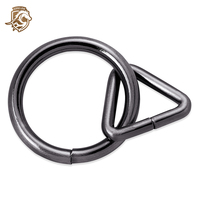 Cincin Segitiga Logam Campuran Seng untuk Tali Kekang Kuda, Tali Hewan Peliharaan, Ransel, dan Perlengkapan Webbing