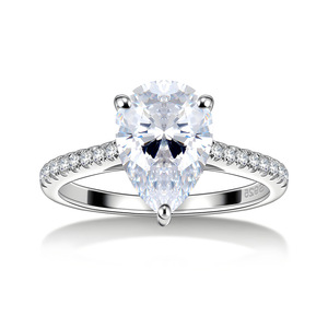 Nuovo Anello di Lusso <span class=keywords><strong>in</strong></span> Argento Sterling 925 con Zirconia Taglio Pera Viola 8*12, Anello a Goccia d'Acqua per Donna, Gioielli Raffinati all'Ingrosso - Product Image 5