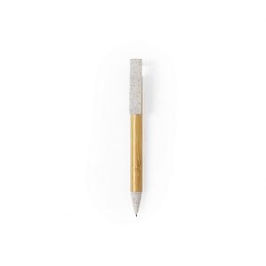 VENTE FLASH PROMOTIONNELLE : STYLO BILLE ÉCOLOGIQUE EN BAMBOU ET PLASTIQUE, IMPRESSION SOIE PERSONNALISÉE, LOGO SUR MESURE, SUPPORT DE TÉLÉPHONE DE BUREAU - Product Image 3