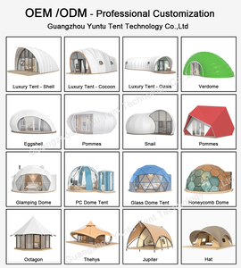 Suite Glamping de Lujo - Tienda Tipo Capullo, Cápsula de Camping Safari <span class=keywords><strong>Semipermanente</strong></span> de Alta Resistencia con Baño Móvil - Product Image 5