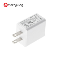 Cargador de Pared USB Merryking, Puerto Único USB-A 5V 1A 5W, Enchufe Estadounidense, Mini Cargador de Viaje para Monitores de Actividad Física