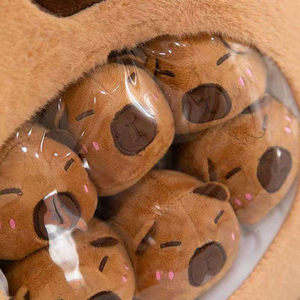 Capybara sac dessin animé triton <span class=keywords><strong>Animal</strong></span> Squishy Mini poupées en peluche oreiller bureau sieste nourriture Snack peluche Peluche cadeau en peluche jouet - Product Image 6