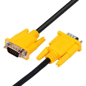VGA至VGA电缆SVGA HD15显示器电缆公对公6英尺视频连接器支持1080P全高清高清高清电视、显示器、投影仪