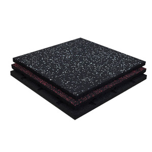 Tapis de sol de gym en caoutchouc noir imperméable, dalles de sol de 15 à 50 mm d'épaisseur, logo personnalisable, sol de centre de remise en forme unisexe, <span class=keywords><strong>FREDO</strong></span> FRD-002 - Product Image 3