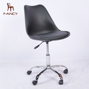 Muebles de oficina de diseño Simple, <span class=keywords><strong>silla</strong></span> giratoria de <span class=keywords><strong>escritorio</strong></span>, comedor, pata de acero, asiento de plástico, moderna, giratoria, ordenador, oficina, <span class=keywords><strong>tulip</strong></span>án - Product Image 4