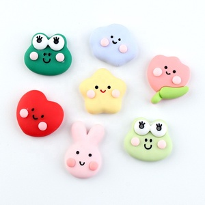 Nouveaux accessoires pour cheveux en résine, <span class=keywords><strong>grenouille</strong></span>, nuage, étoile, lapin, cœur, breloques en résine pour la décoration - Product Image 1