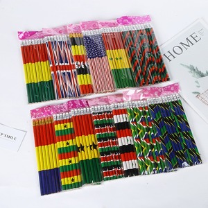 Lápices HB con Diseño de Dibujos Animados de la Bandera Americana, Set de Material Escolar para Niños, Paquete <span class=keywords><strong>al</strong></span> <span class=keywords><strong>por</strong></span> <span class=keywords><strong>Mayor</strong></span>, Artículos de Papelería para el Aprendizaje - Product Image 1