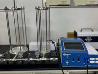 Appareil de test visuel de la loi de Boyle pour gaz idéaux, avec deux cylindres transparents à huile pour compression de gaz à piston liquide