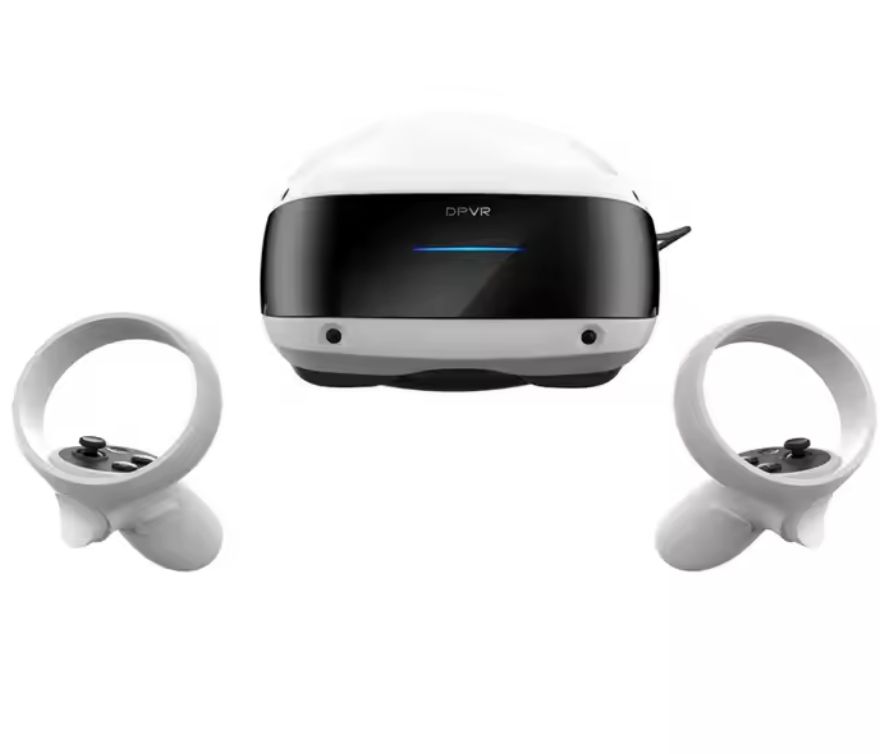 DPVR E4 PCVR Gaming Headset | 4K 120Hz Virtual Reality Glasses with 6DoF Tracking, Flip-Up Design, 285g Lightweight – Supports 7,000+ SteamVR Games, Compatible with PC/VR Cinema (Kuwait)