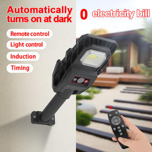 Đèn tường <span class=keywords><strong>LED</strong></span> năng lượng mặt trời chống nước IP65 tích hợp cảm biến chuyển động điều khiển từ xa & chiếu sáng siêu sáng - Product Image 2