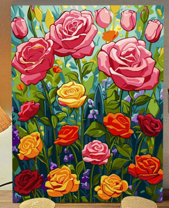 Décoration d'intérieur : <span class=keywords><strong>Peinture</strong></span> <span class=keywords><strong>acrylique</strong></span> <span class=keywords><strong>tournesol</strong></span> peinte <span class=keywords><strong>à</strong></span> la main, thème floral style européen, <span class=keywords><strong>peinture</strong></span> par numéros facile <span class=keywords><strong>à</strong></span> réaliser soi-même - Product Image 3