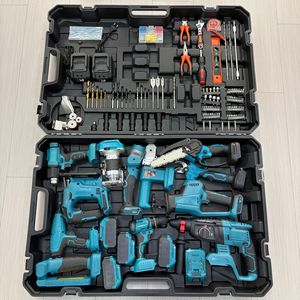 12pcs Battery Power <b>Tool</b> Kits Hammer Drill Brushless Angle Cordless Wrench Portable Saw Combination <b>Tool</b> <b>Set</b> - Product Image 2