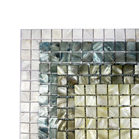 Hersteller Großhandels preis Mosaik Wandfliesen Super White Square Mosaik Perlmutt fliesen
