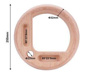Anillo de Gimnasia de Madera Natural Personalizado, Producto Deportivo y de Entretenimiento, Tabla de Escalada de Madera - Product Image 4