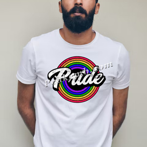 Sublimación Listo para presionar <span class=keywords><strong>Pride</strong></span> Transferencia de calor Rainbow <span class=keywords><strong>Pride</strong></span> DTF Transferencia directa a película Múltiples tamaños disponibles - Product Image 2