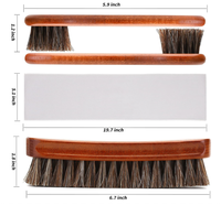 Kit de cirage de chaussures en crin de cheval 4 pièces, kit de cirage de chaussures, brosse de nettoyage de chaussures en cuir, applicateurs de nettoyage de chaussures.