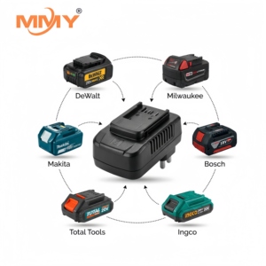 Adaptateur convertisseur de batterie <span class=keywords><strong>18V</strong></span> en promotion, compatible avec les outils électriques sans fil 20V de marque pour la construction - Product Image 2