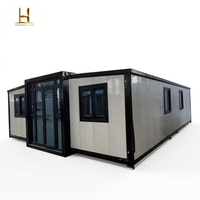 Casa Contenedor Plegable Prefabricada Personalizada de 20 y 40 Pies, Expandible, con Diseño Moderno para Uso en Edificios de Oficinas y Villas