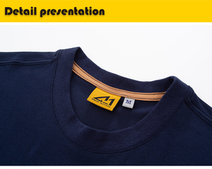T-shirt à manches courtes en coton pour homme Aonesport, col rond, impression numérique, motif lettres, respirant, coupe classique, 160g - Product Image 3