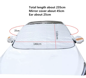 OEM – Housse de protection magnétique imperméable pour <span class=keywords><strong>pare</strong></span>-<span class=keywords><strong>brise</strong></span> de voiture, anti-neige et anti-glace, pour l'été et l'hiver, <span class=keywords><strong>pare</strong></span>-soleil pour vitres - Product Image 6