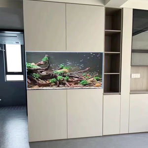 ตู้ปลาติดผนังแบบกำหนดเองพร้อมกระจกบานใหญ่สำหรับห้องนั่งเล่น - Product Image 4