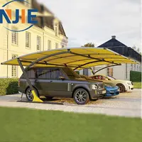 Kolayca monte Metal Carports döken çatı tasarım yapısal çelik araba garaj