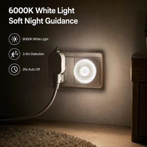 LED Motion <b>Sensor</b> <b>Night</b> <b>Light</b> <b>Plug</b> <b>In</b> Wall Lamp Automatic On Off PIR <b>Sensor</b> Lamp for Home Bedroom Corridor Lighting - Product Image 6