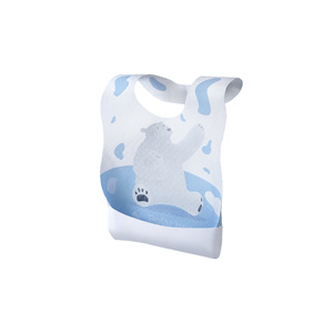 Baby Bibs Animal Pattern Windproof Waterproof Feeding Aid 0-12 Months Fabric Material - Product Image 3