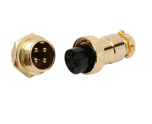 iP65 waterproof 14pin Flexible conduit plastic M16 connector