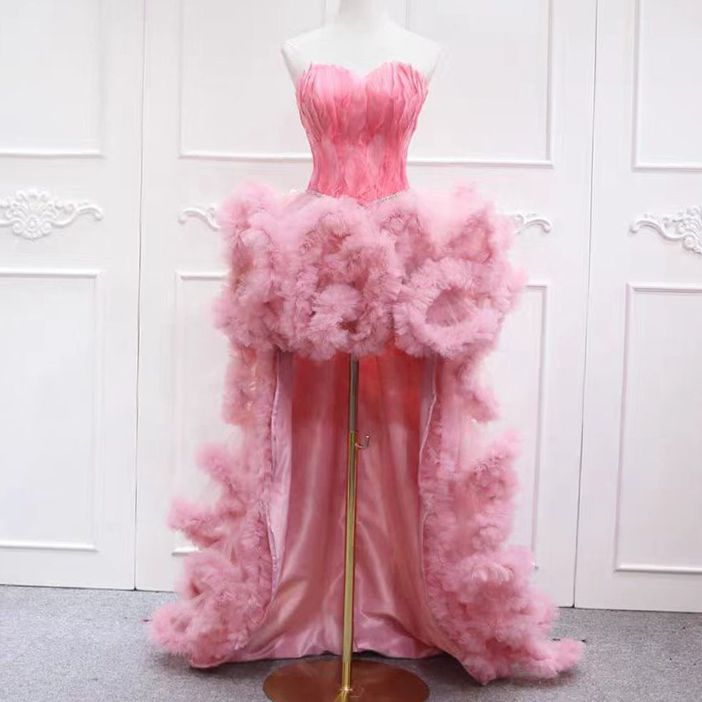 chinese dress ladies Cute A-line Sweetheart Satin Pink Homecoming Dress, Pink Short Graduat main image 0