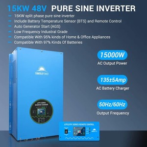 Inversor/Caricador de Onda Sinusoidal Pura SUN GOLD POWER de 15000W 48V Trifásico/Quad/Dual/Triple/Individual con 99.9% de Eficiencia - Product Image 2