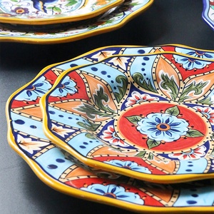 Plato de Porcelana Bohemia Ecológico OEM para Ensalada o Cena con Diseño de Plantas, Apto para Contacto con Alimentos - Product Image 4