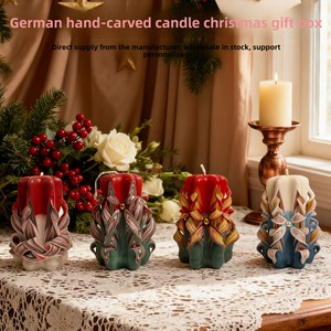 Nouvelle Arrivée 2025 – <span class=keywords><strong>Bougie</strong></span> Sculptée de Noël Taille XS, Présentée en Coffret Cadeau, avec Artisanat Allemand Centenaire, Ornement de Décoration pour la Maison de Fêtes - Product Image 2