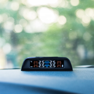 Car Digital <b>TPMS</b> Solar-powered Wireless Tire Pressure Monitoring System with 4 Sensors and Alarms - Product Image 5