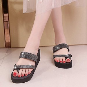 Sandalias de Plataforma con Tacón de Cuña y Plantilla de Goma Antideslizante para Mujer, Moda Verano 2025, Punta Redonda - Product Image 2