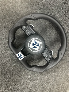 Volante de Fibra de Carbono con Pantalla LED para Audi A4 A5 S4 S3 S5 RS4 RS5 B9 2017 2018 2019 2020 2021 2022 <span class=keywords><strong>2023</strong></span> - Product Image 6