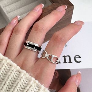 S925 Sterling Silver Lock <b>Ring</b> For Women Everyday Wear Simple Unique Design - Product Image 1