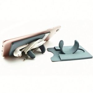 Custom Promotion Stylish U Style Slap Silicone Wallet Credit Card Mobile Phone Holder for All Phones - Product Image 3