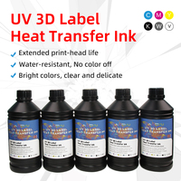 Transfert thermique 3D UV Premium NUOYU 1000ml pour impression numérique CMYK+Blanc pour imprimantes I3200 I1600 XP600 Modèle NYMS0006