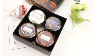 Vente en gros, couvercle de miroir plat parfumé de luxe, pot à bougie en céramique, bougies en vrac, cire de gel, cire d'abeille, Diwali - Product Image 5