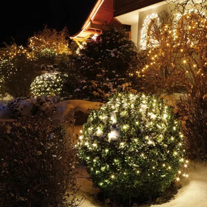 Guirlandes lumineuses LED en forme de filet de pêche, étanches, pour décoration de parc en extérieur, avec longueur personnalisable et garantie de 2 ans pour les fêtes - Product Image 1