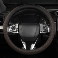 Housse de volant de voiture populaire de marque BLA en cuir artificiel, ultra-fine, respirante, antidérapante, absorbant la transpiration, unisexe, pour l'été
