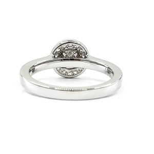 Production rapide, qualité supérieure, or blanc massif 18 carats, diamant véritable classique, fait main, semi-monture pour fiançailles, fête, mariage - Product Image 3